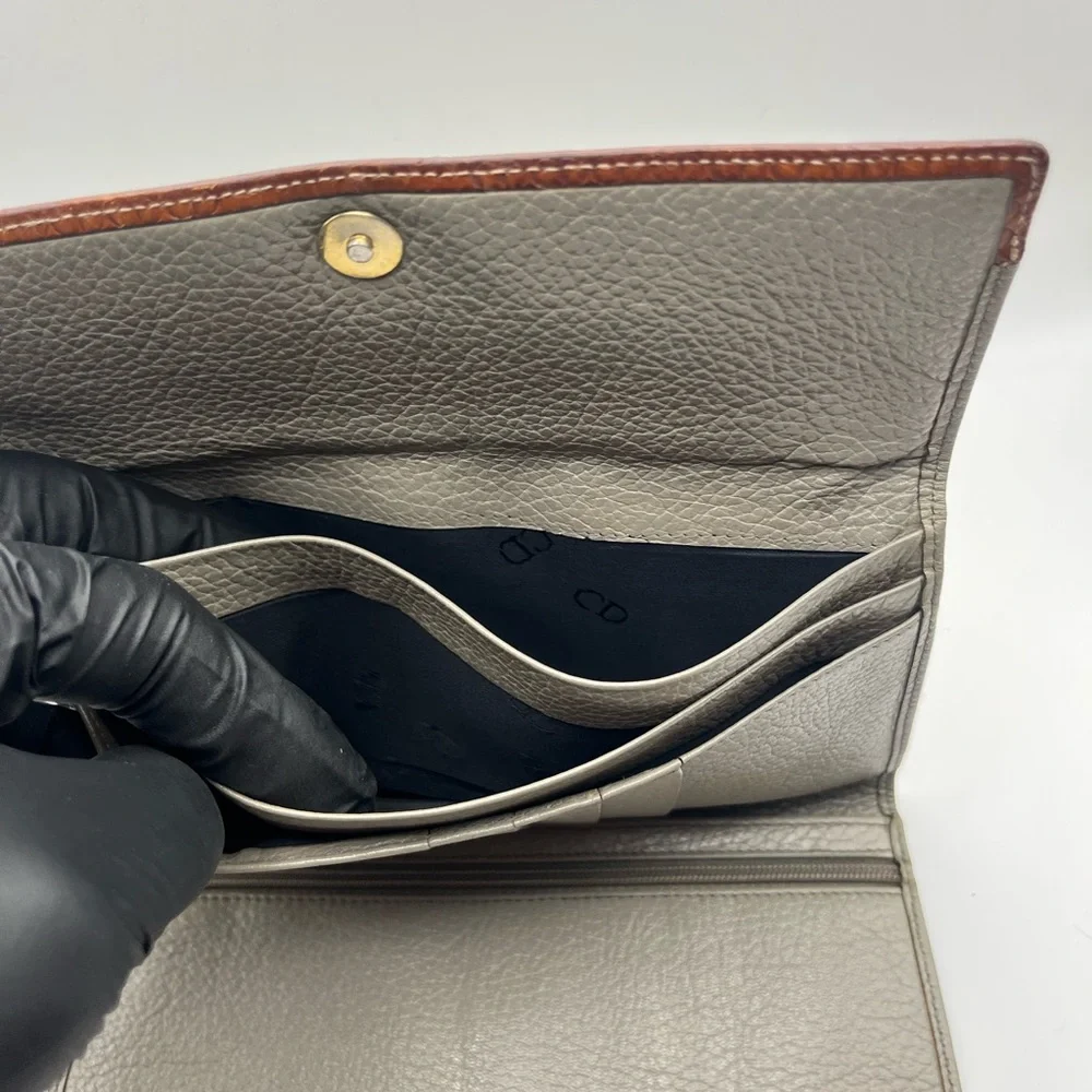 Christian Dior Two-Tone Clutch with Micro-CD Detail w/ COA